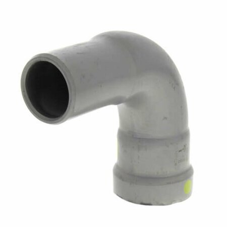 ESCENOGRAFIA 1 in. Street Elbow 90 deg Steel, MegaPressG, Pipe x Press Fitting, Black ES2934739